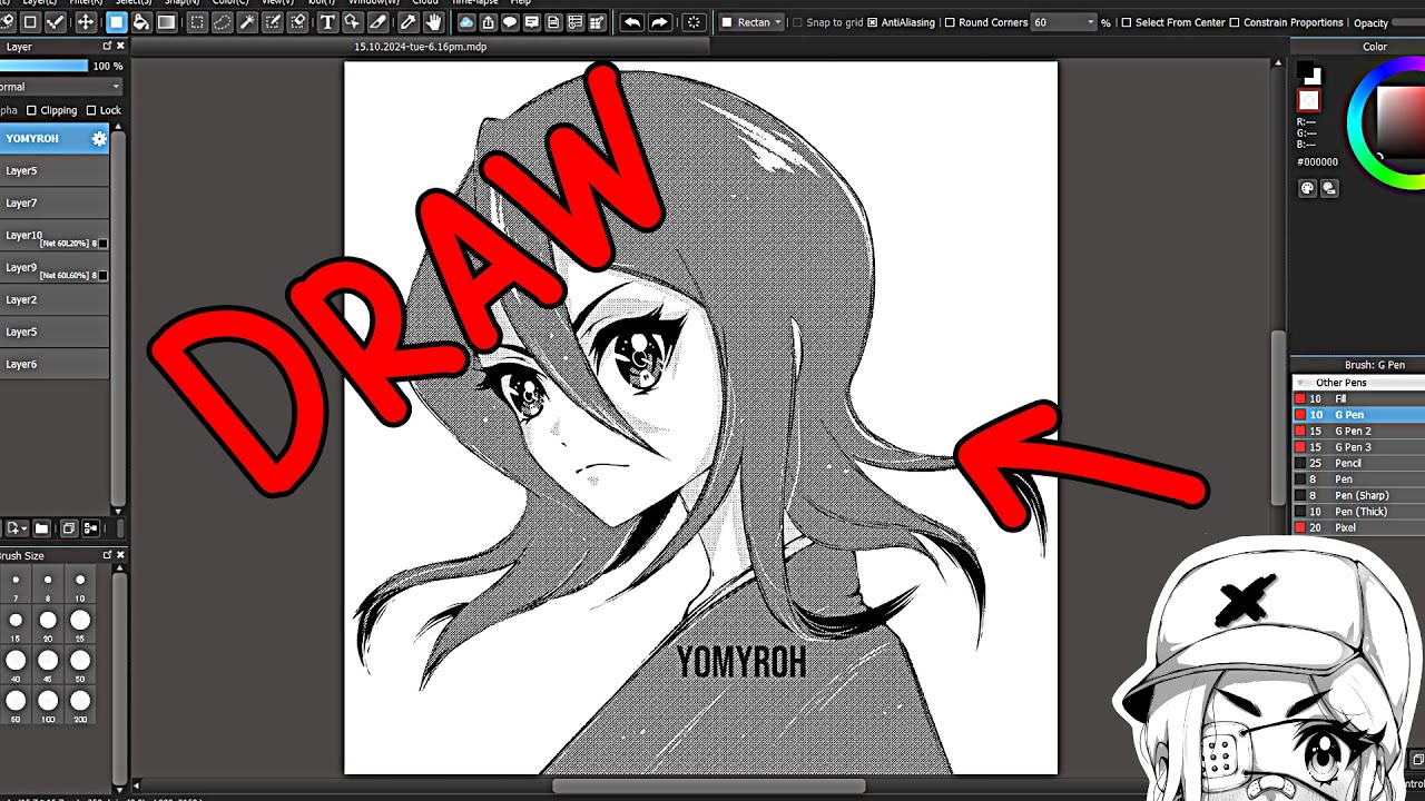 Drawing Time Lapse Practice 19 Medibang Paint Pro Pc Youtube
