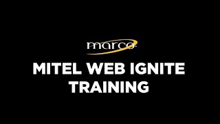 Mitel Training Video - Web Ignite