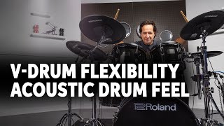 Roland VAD507 V-Drums Acoustic Design Drum Kit Demo