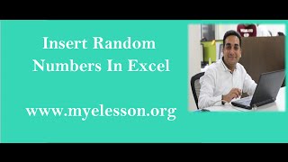 Insert Random Numbers in Excel