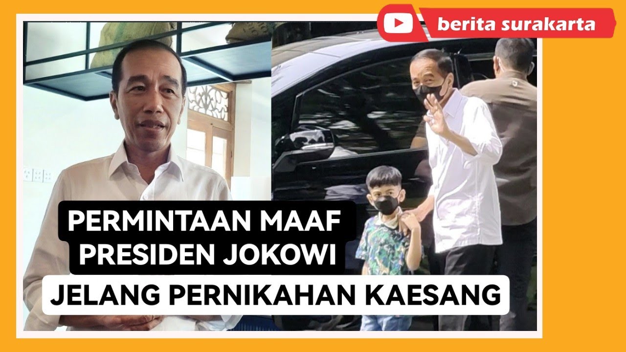 Presiden Jokowi Minta Maaf Secara Terbuka Kepada Masyarakat Atas ...