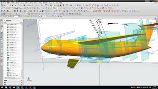 NX8.0之飞机C5运输机三维建模第六节发动机起落架舱创建