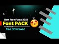 Font PACK 😍 Best Free Fonts 2023 || Font Pack For Editing