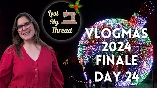 Vlogmas 2024 | Day 24 | Silk Velvet Christmas Dress Complete! | Advent Swapmas | Last Cookies