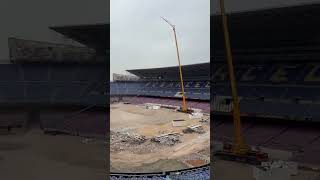 Реконструкция на легендарном Камп Ноу#Барселона#фкБарселона 🏟️🏗️ #shorts