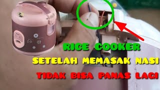 rice cooker tidak panas setelah memasak nasi