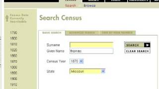 Basic \u0026 Advanced Census Search On HeritageQuest