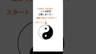 9月8日二十四節気、白露　陰陽でいうとどの辺り？ #薬膳 #薬膳茶 #中医学 #陰陽五行 #気血水 #漢方 #五臓 #体質改善 #陰陽 #二十四節気