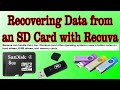 Recovering Data from an SD Card with Recuva