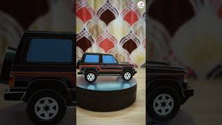 How to make Paper Car miniatures Mitsubishi Pajero #papercar #papercraft #shorts #miniature
