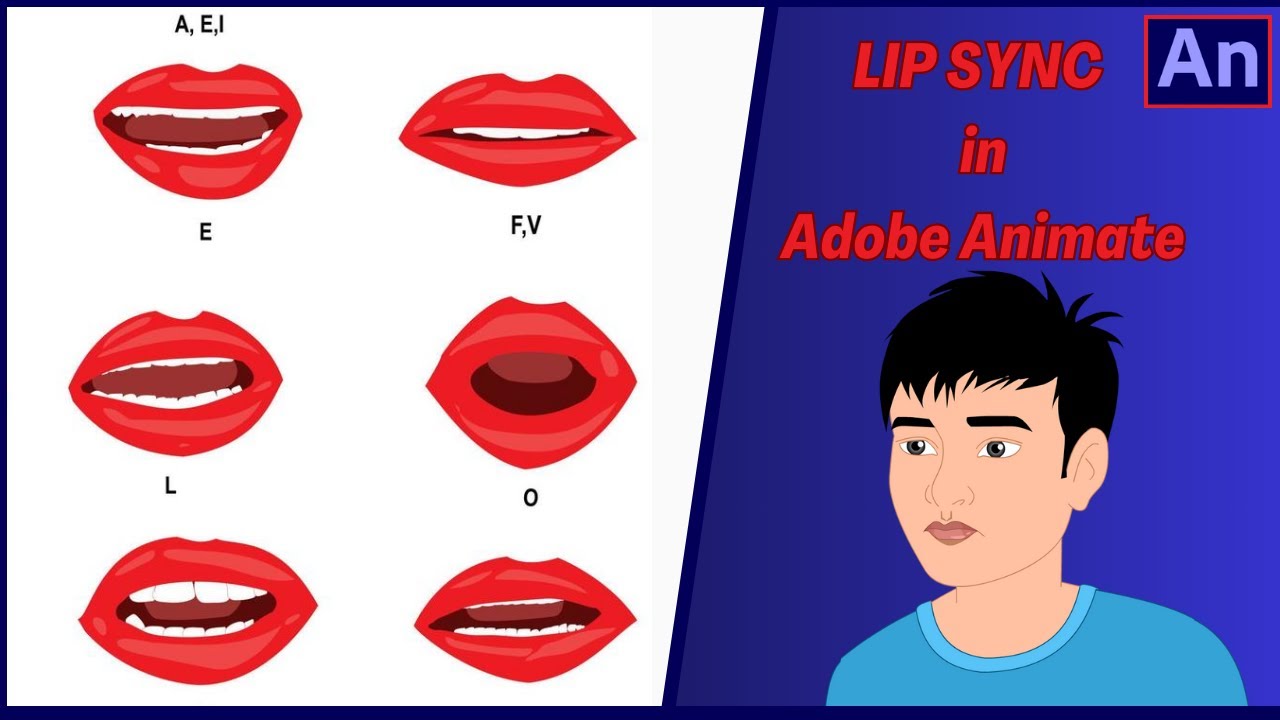 How To Lip Sync In Adobe Animate Cc Tutorial Lip Sync Learning Adobe