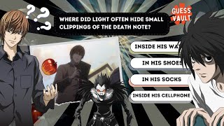 Death note Quiz - Test Your Knowledge 30 Trivia Questions