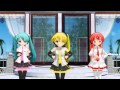 【mmd】らぶ式ぷちミクたちで【ねえ】撮影してみました