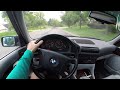 bmw e34 540i 6 speed manual pov driving and walkaround