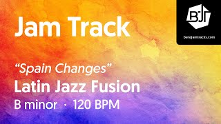 Latin Jazz Fusion Jam Track in B minor 