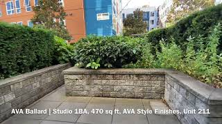 AVA Ballard | Studio 1BA, 470 sq ft, AVA Style Finishes, Unit 211