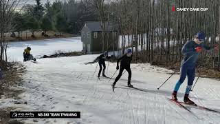 NS Ski Team Trains at 2022 Candy Cane Cup