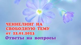 ЧЕННЕЛИНГ НА СВОБОДНУЮ ТЕМУ от 22.01.2023 #ченнелер #ответынавопросы #4d