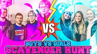 EXTREME SCAVENGER HUNT | BOYS VS GIRLS | (WINNER GET $100....)