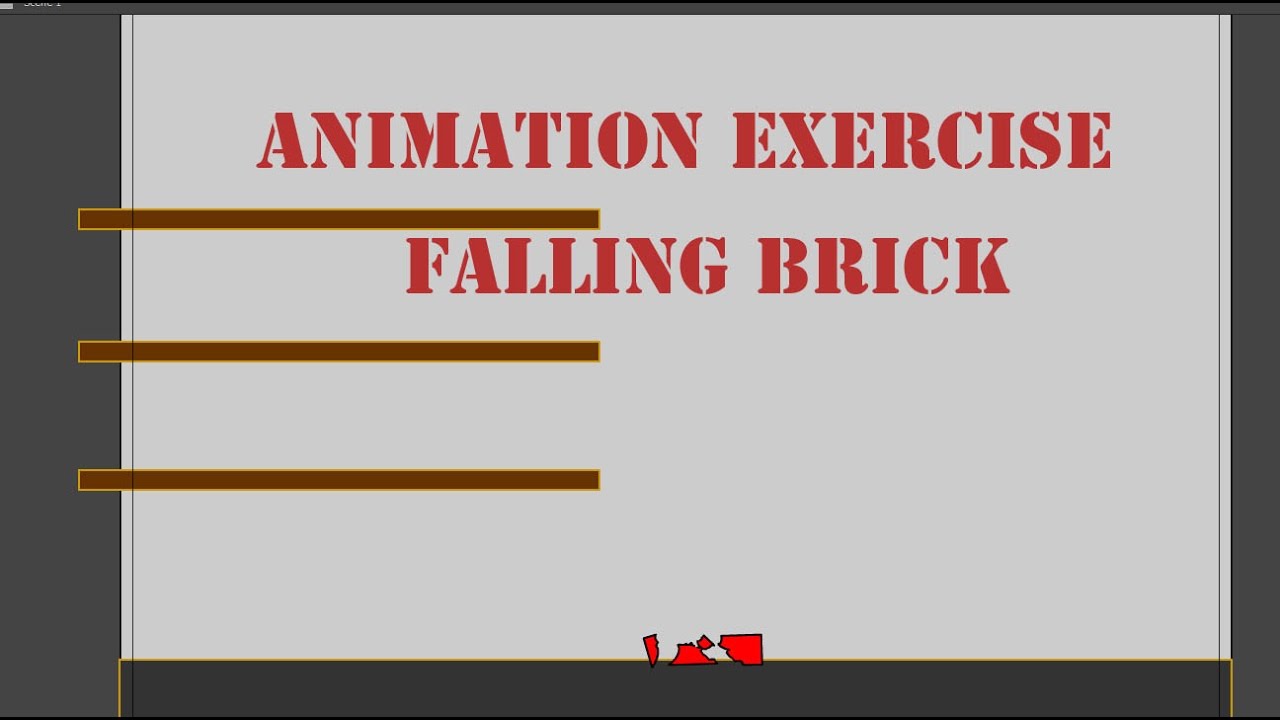 Beginner Animation Exercise 4 Brick Falling Youtube