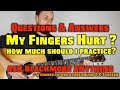 My fingers hurt ! How much should I practice ?  Ask Blackmore Anything Q & A