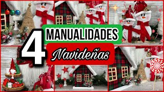 4 Ideas INCREIBLES de NAVIDAD/Christmas Decoration Ideas using Cardboard! DIY Christmas 2022