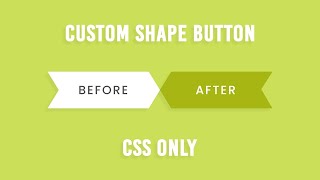 CSS Only Custom Shape Button with Hover Effects | Html CSS Tutorial