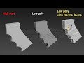 3Ds Max Tutorial : How to create or bake normal map in 3ds max | high poly detail on low poly object