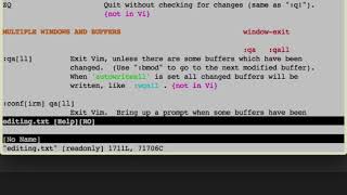 Vim Help System Quick Start