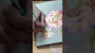 onestroke acrylicpainting #painting #viral #vlog #trendy #letsstitchcooktipandvlog