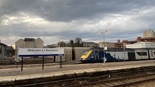 Trains at Aberdeen featuring Scotrail HSTs