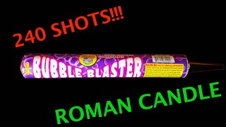 240 Shot Bubble Blaster Roman Candle by World Class Fireworks