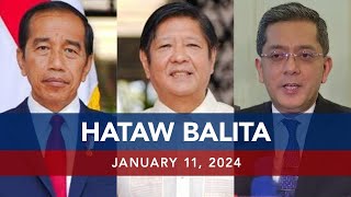 UNTV: HATAW BALITA | January  11, 2024