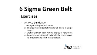 Basic JMP - Analyze Distribution