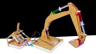 How to Make a Remote Control Hydraulic Excavator/JCB ' at Home DIY