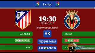 Atletico Madrid vs Villarreal PREDICTION (by 007Soccerpicks.com)