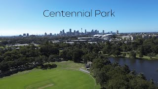 Centennial Park Relaxing Drone Footage 4K