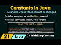 Constants in Java