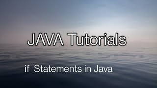 Selection Statements in Java in Telugu