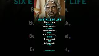 🔥6 Ethics Of Life😱🥰 / APJ Abdul Kalam Quotes #kalam #shorts