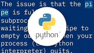 Python's Popen cleanup