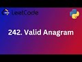 242-Valid Anagram-leetcode-python-بايثون