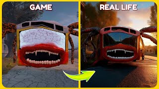 Bus Eater VS REAL LIFE | All Eat Monster | Guess The Eater MONSTER'S VOICE?