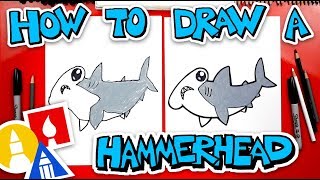 How To Draw A Cartoon Hammerhead Shark
