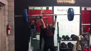 Burlingtons Breaking Point CrossFit - Andrea 135 Split Jerk