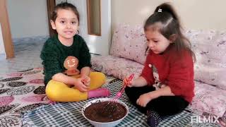 Brownie tadında ıslak kek tarifi.     Elanur ve Viyan Lina 😍