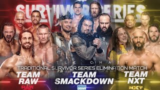 FULL MATCH - Team Raw vs Team SmackDown vs Team NXT - Elimination Match: Survivor series 2019