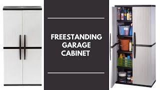 Plastic Freestanding Garage Cabinet in Gray | Unboxing \u0026 Assembly