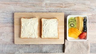 ミックスフルーツサンド｜フルーツのはさみ方｜食パンで作る基本のサンドイッチ講座｜#パン食系女子