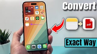 How To Convert Notes To PDF on iPhone/iPad - Full Guide